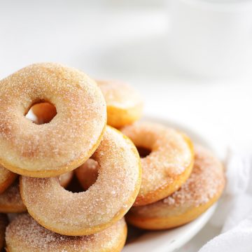 Cinnamon Donuts on a plate