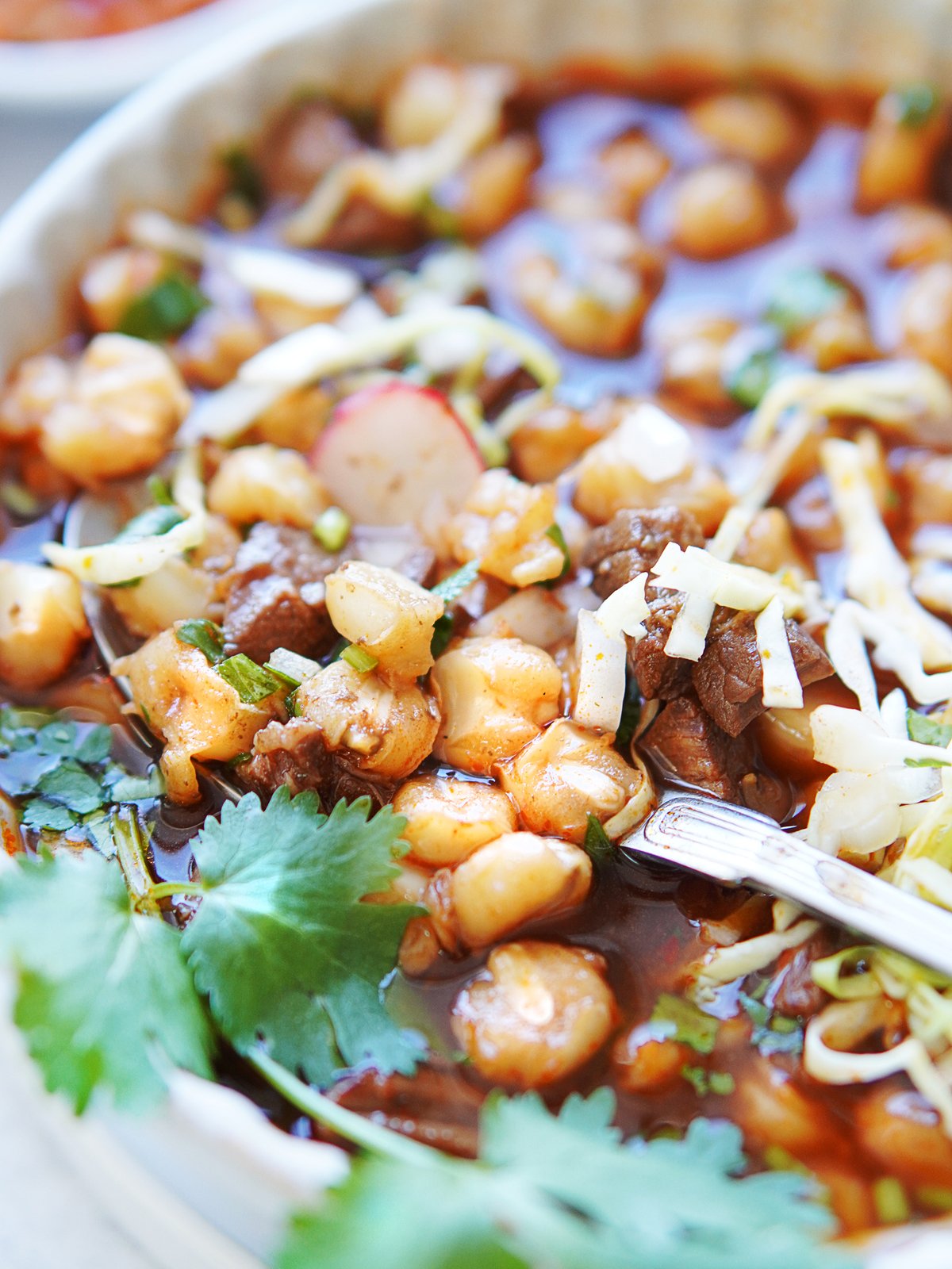 Hominy in Beef Pozole