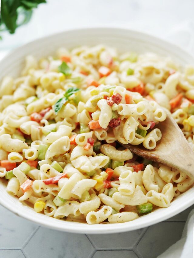 Ensalada De Coditos (Mexican Pasta Salad) | by Muy Delish
