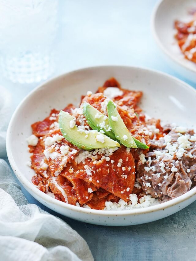 Authentic Recipe for Red Chilaquiles