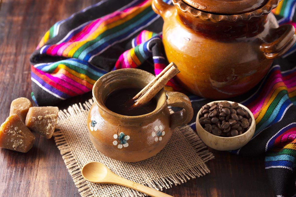 Mexican Coffee in Jarrito Cup.