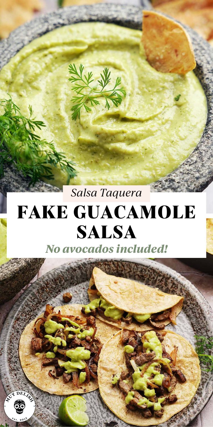 Fake Guacamole (Salsa Verde Taquera) | Muy Delish